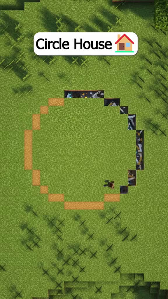 cover for Building a Perfect Circle House in Minecraft! 🏠✨ #Minecraft #BuildingIdeas #CreativeBuild