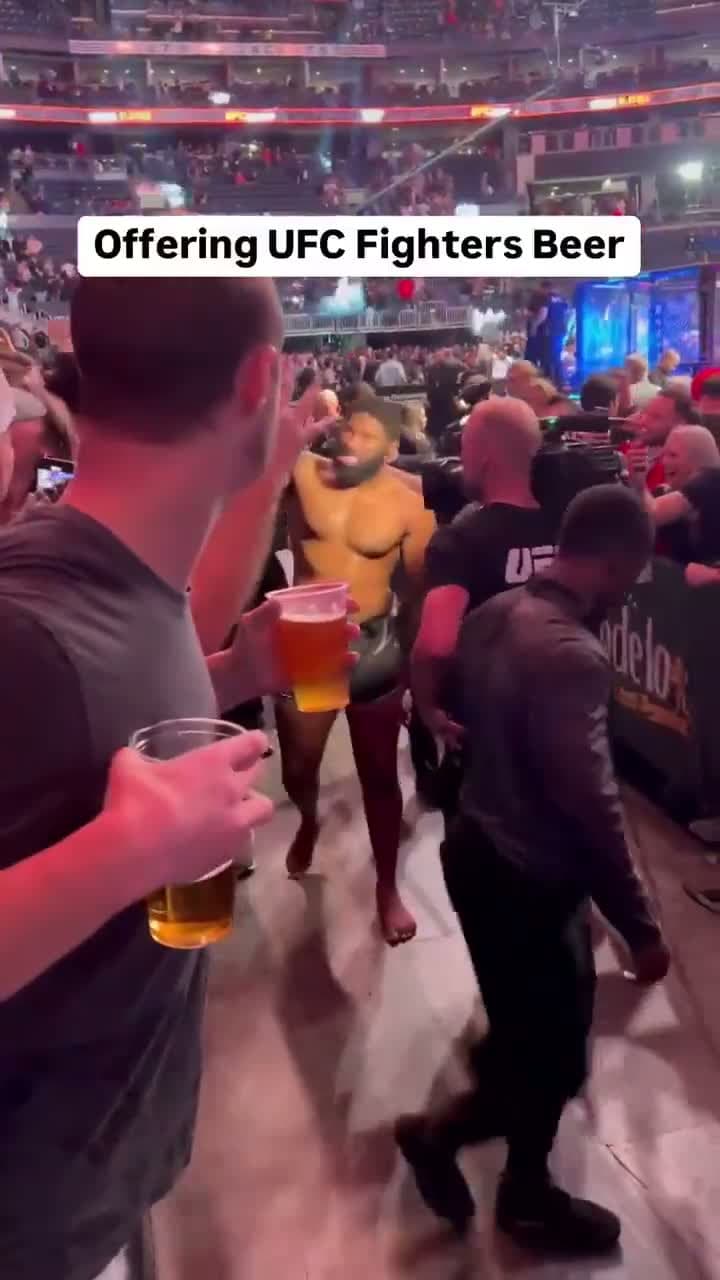 cover for #CaughtOnCamera  Beer before the fight? Absolutely. 💯 #UFC #trend #scoopz #viral