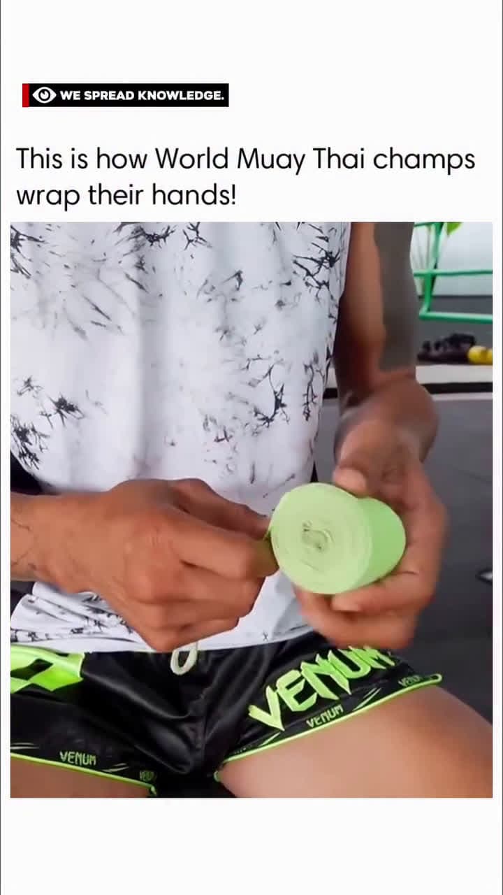 cover for #UnpopularOpinion  How World Muay Thai Champions Wrap Their Hands Muay Thai fighters use a precise hand-wrapping technique to protect their hands and wrists during intense training and fightsmaximizing power while preventing injur #scoopz