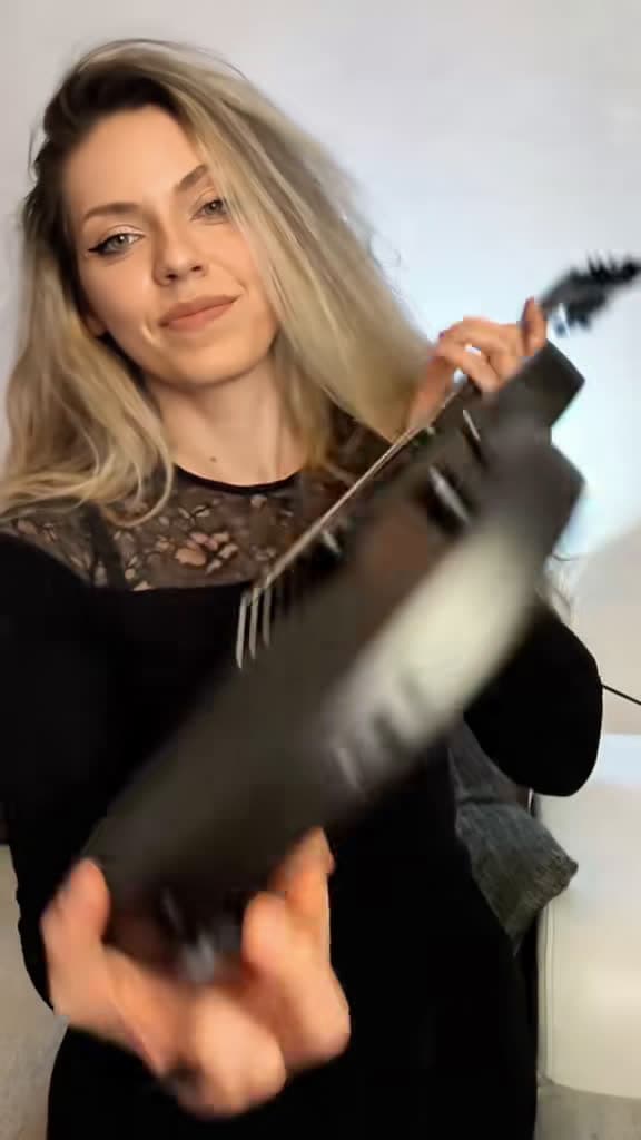 cover for Testing the Nova Go Sonic smart guitar’s built-in speaker—no amp needed! Can you guess this song? #SmartGuitar #MusicTech #Guitarist 🎸