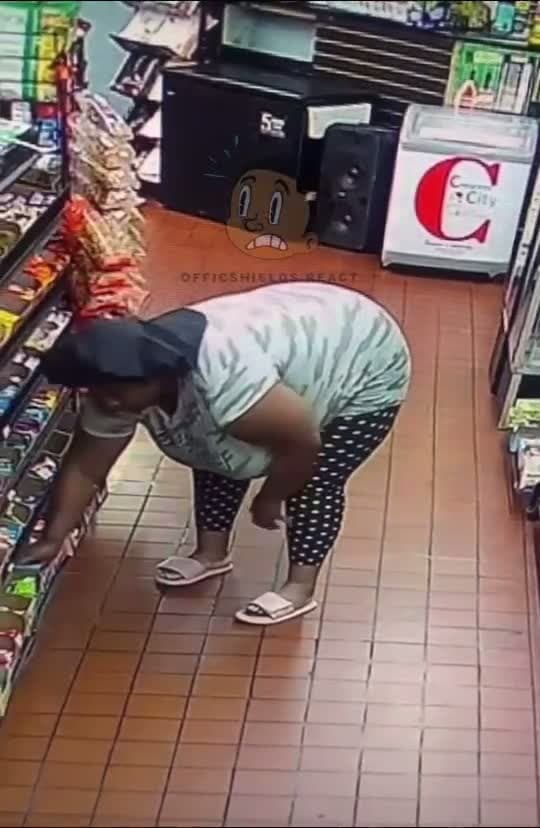 cover for Baby Dee at it again! 😂#bigback #food #snacks #eat #shoplifting