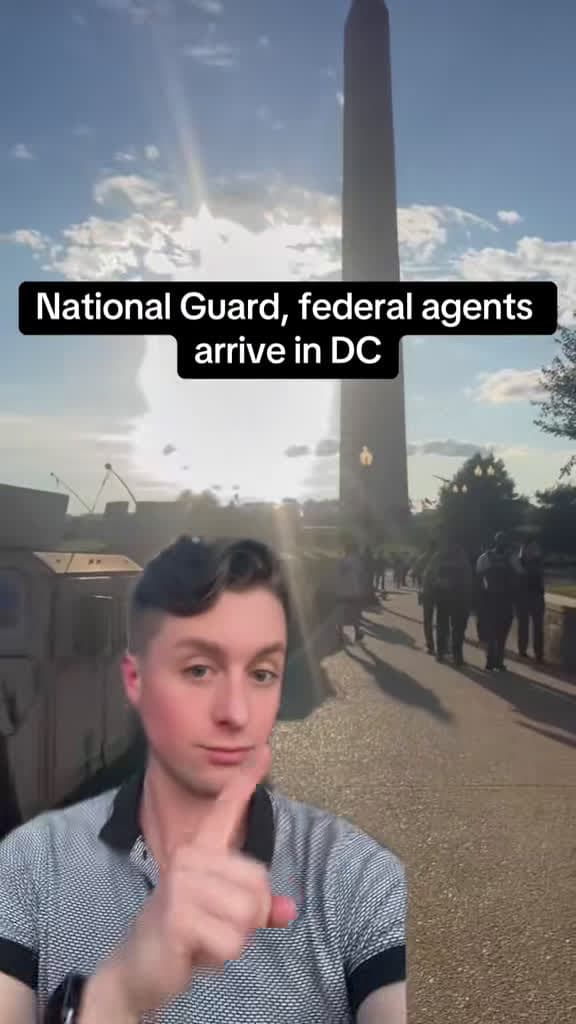 cover for National Guard arrives in DC as officials say they are tackling crime, sparking debate over federal vs local control. What is the future for the capital? 🚨 #Trump #DC #NationalGuard #Crime