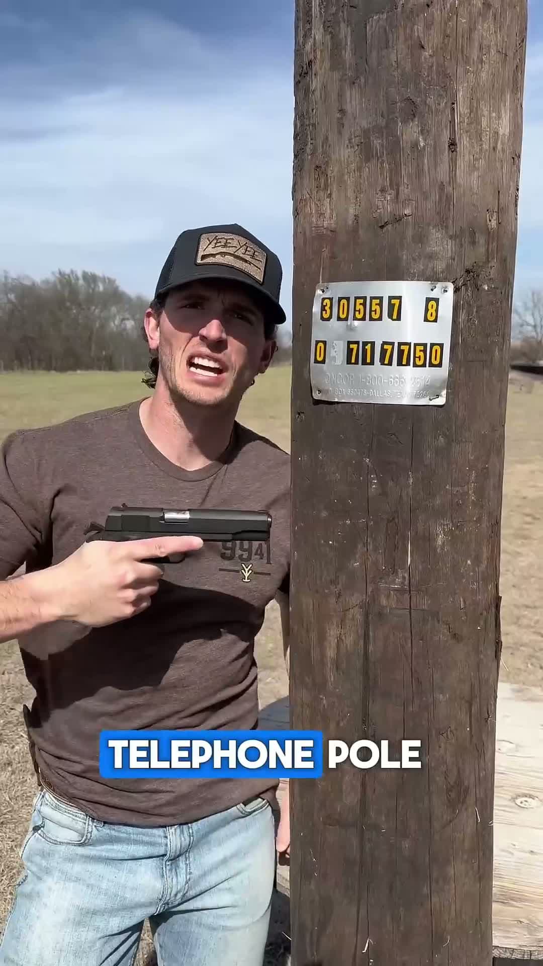 cover for Can a bullet be stopped by a telephone pole?  #firstvideochallenge  #caughtoncamera  #unpopularopinion  #fyp  #foryoupage  #foryou  #guns  #shooting  #viral  #funny