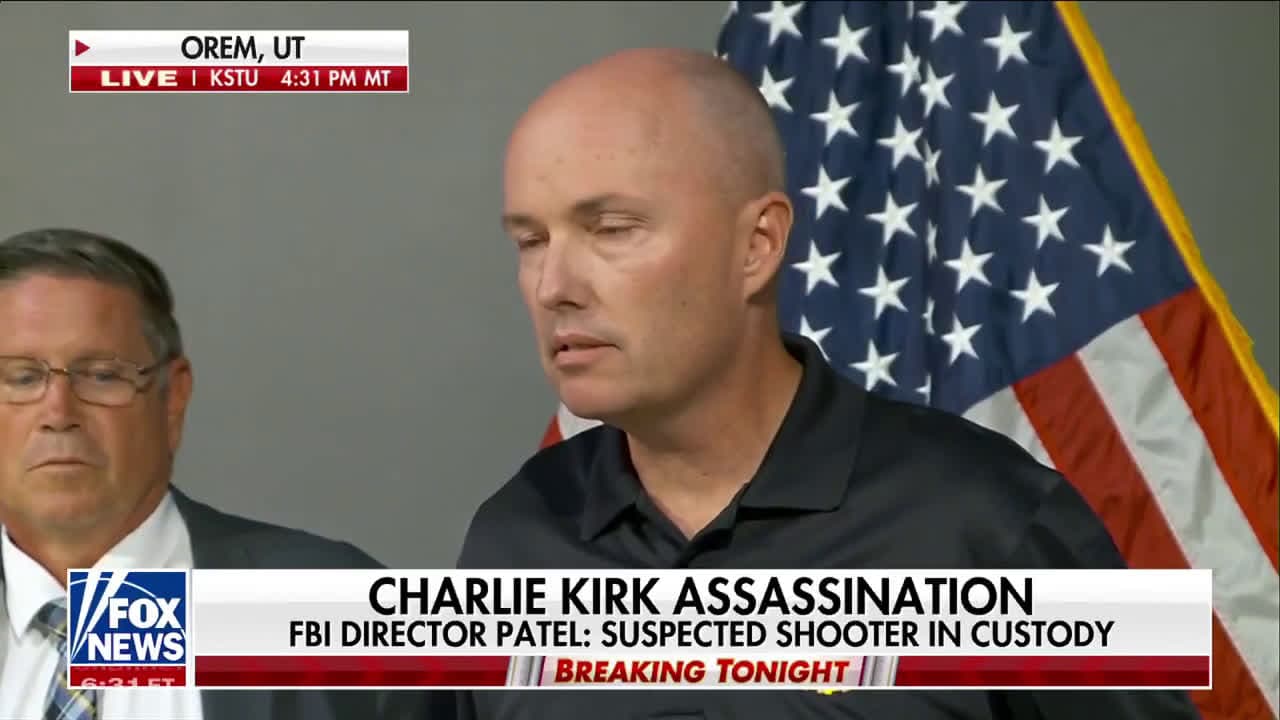 cover for NEW: Utah Gov. Spencer Cox on Charlie Kirk assassination: “I want to be very clear that this is a political assassination.”