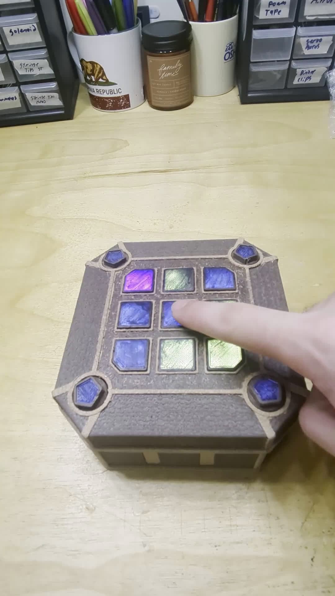 cover for Built a fully functional Mora Jai Box inspired by Blue Prince! 🛠️✨ #DIYProject #MoraJaiBox #BluePrince #CreativeBuild