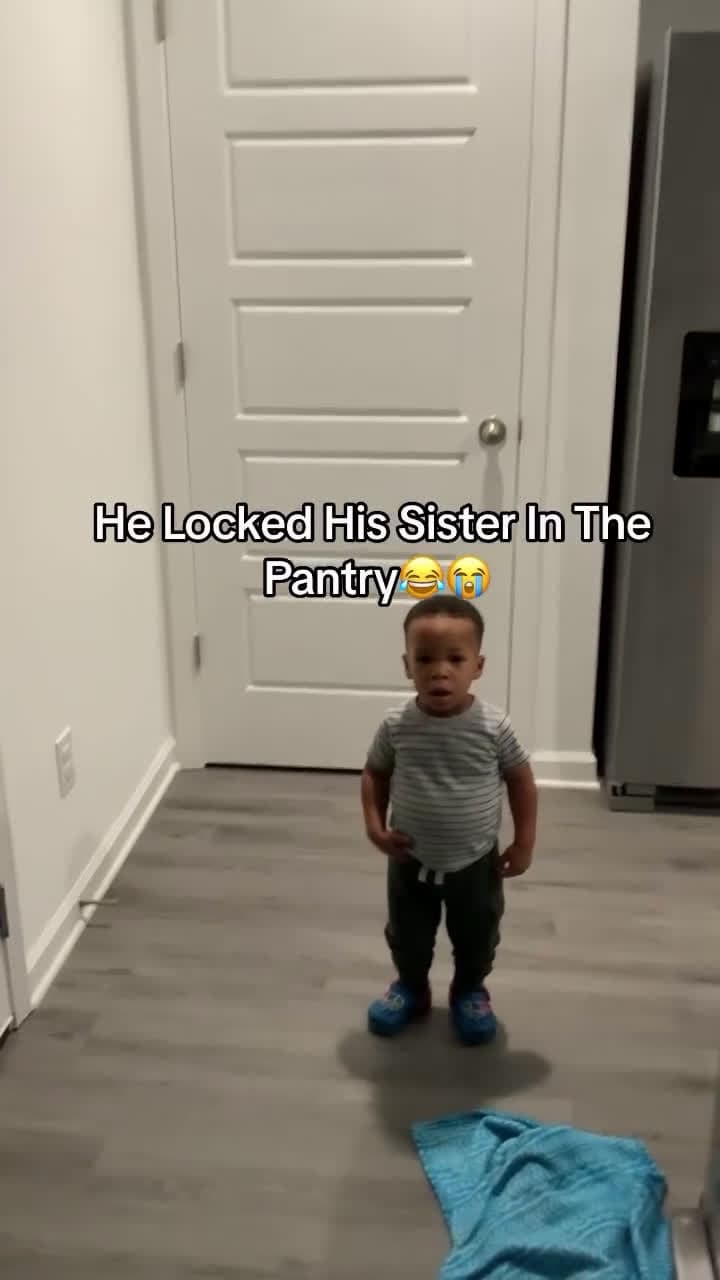cover for He just locked his sister in the pantry😂😂