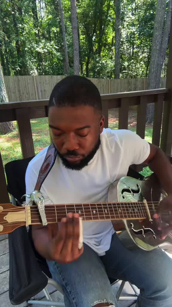 cover for This slide guitar riff sounds like a slice of paradise 🌅 #SlideGuitar #Blues