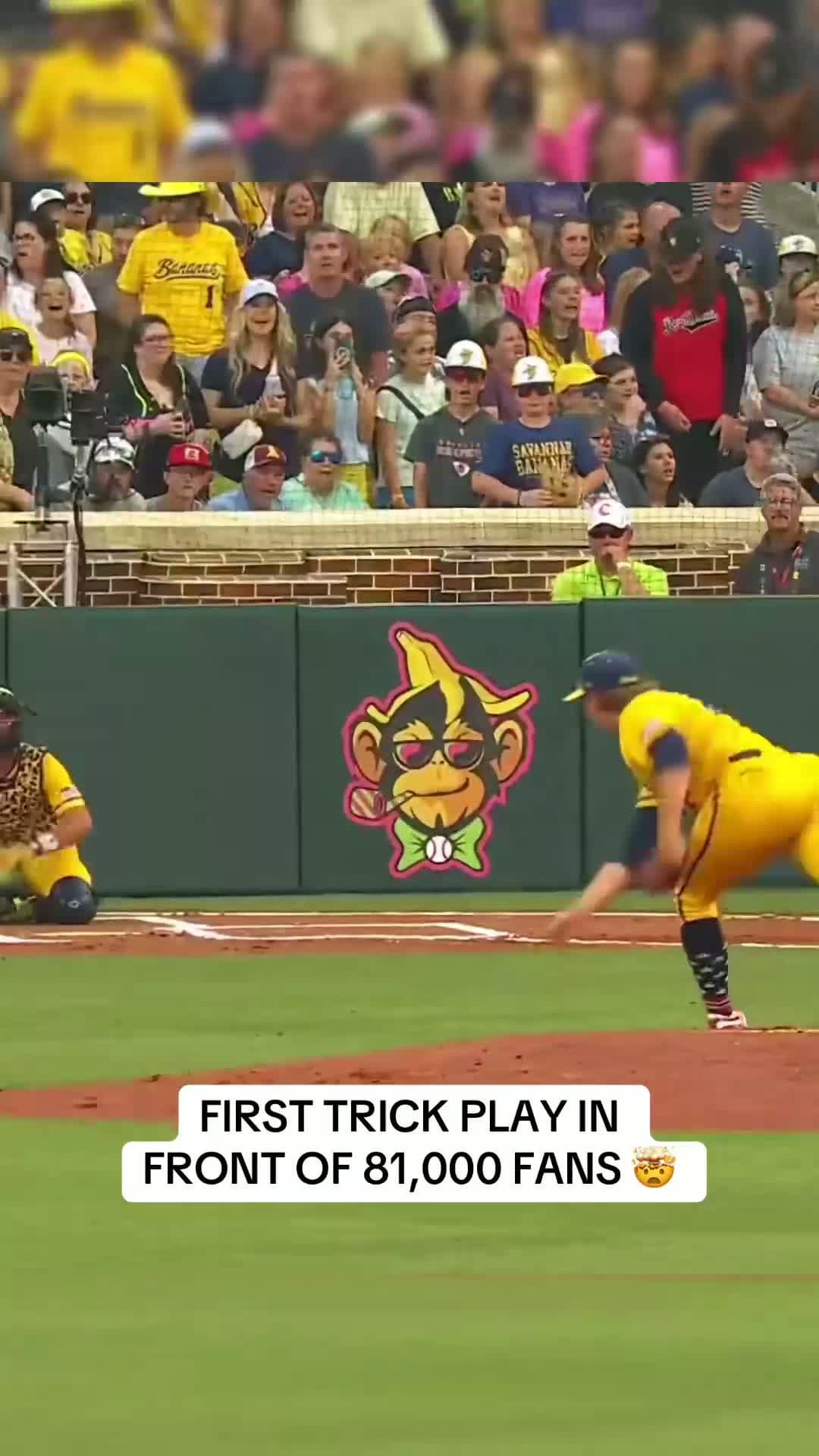 cover for reesealexiades only needed 2 pitches to grab the first trick play in Clemson bananaball savannahbananas baseballplayer sportscenter mlbhighlights mp4 #foryou, #viralvideo, #Trend, #sport, #football, #storytime, #fyp, #scoopzreels