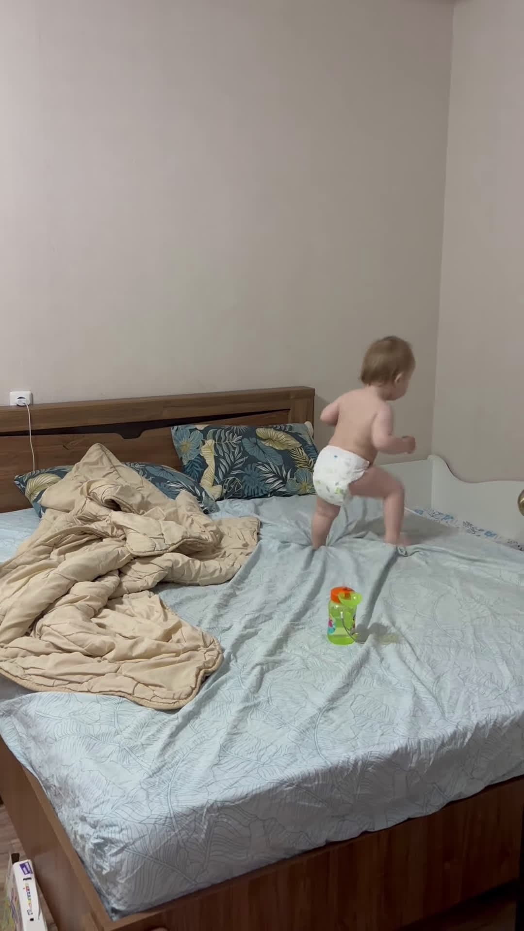 cover for #FirstVideoChallenge Joyful Baby Girl Dances to Music.