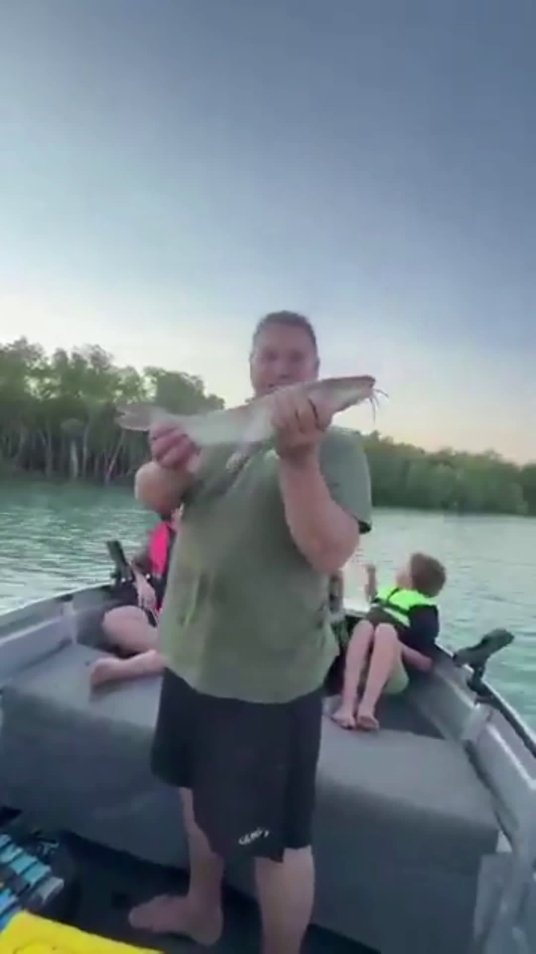 cover for Man notices an Eagle eyeing the fish he just caught. #CaughtOnCamera #scoopz  #creatorsearchinsights  #fyp  #trending  #firstvideochallenge 