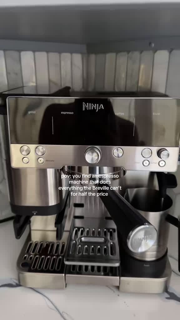 cover for Ninja Kitchen, you outdid yourself with this espresso setup! ☕️🔥 #EspressoMachine #AtHomeCoffee #NinjaCoffeemaker #Breville