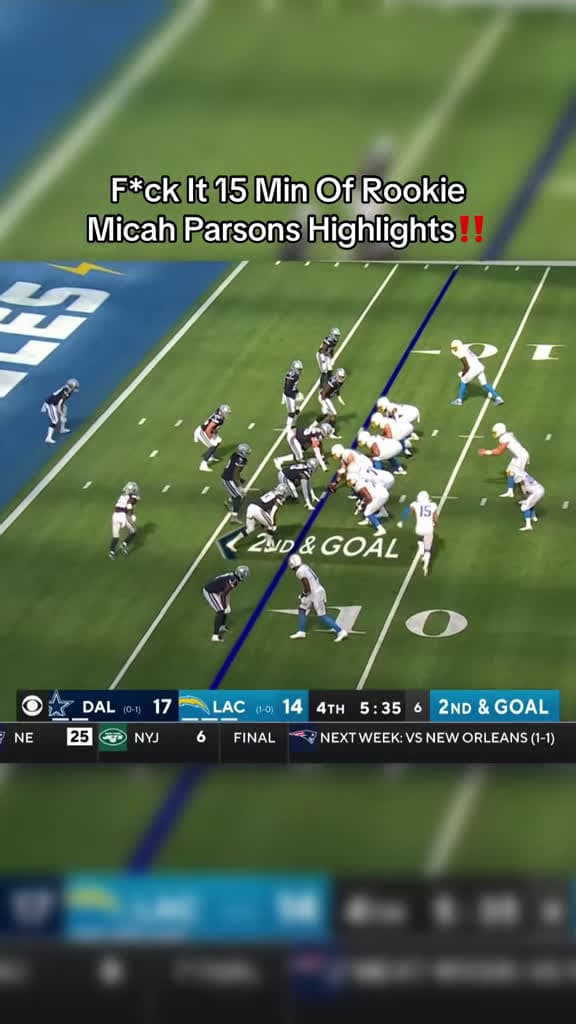cover for Micah Parsons showing why he's the GOAT! 🐐🔥 #MicahParsons #DallasCowboys #NFL