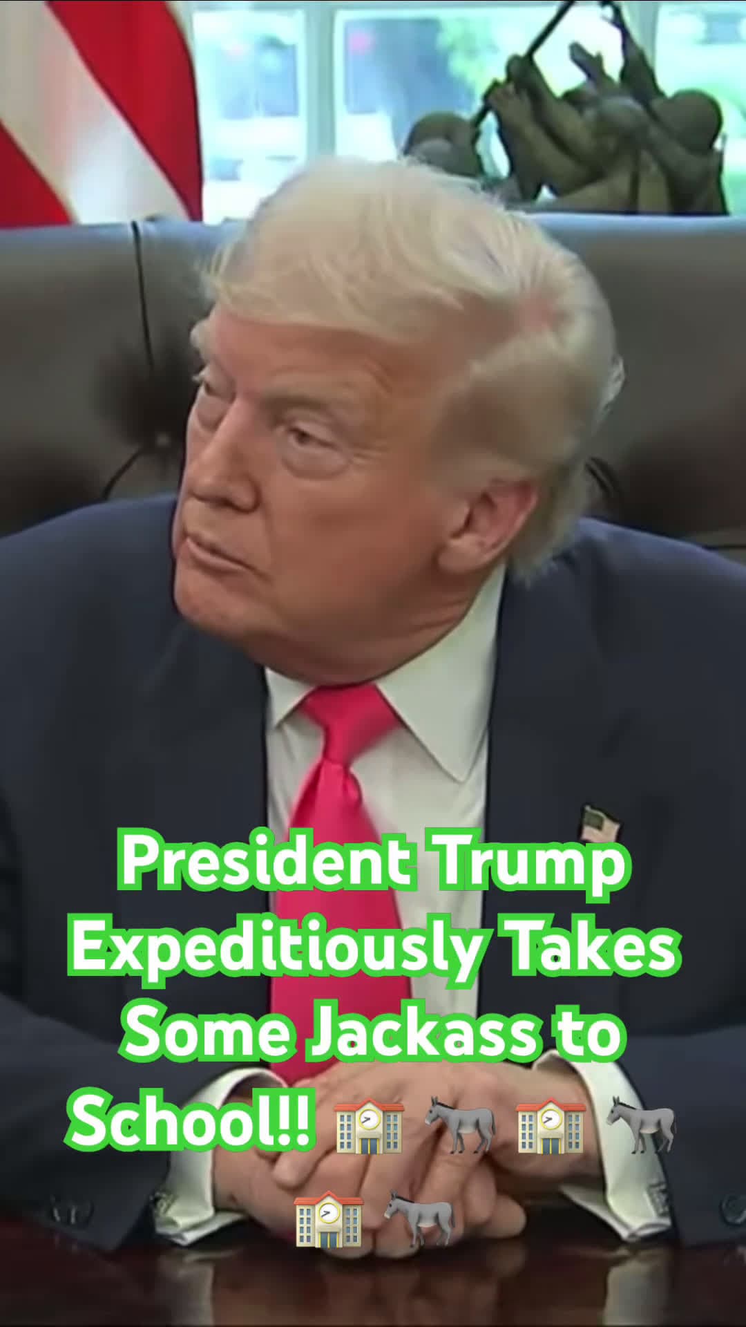 cover for President Trump Expeditiously Takes Some Jackass to School!! 🏫 🫏 🏫 🫏 🏫 🫏' #foxnews #news #us #fox #mamdani #shorts #politics #trump #usa #donaldtrump #zohranmamdani #nyc #ny #newyork #newyorkcity #mayor #candidate #democraticparty #democrat #democrats #democraticsocialism #socialism #socialist #policies 