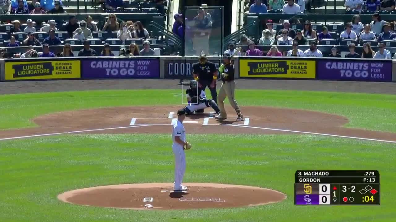 cover for Manny Machado kicks off the game with a powerful 2-run homer in Colorado! ⚾️🔥 #MLB #MannyMachado #HomeRun #BaseballHighlights