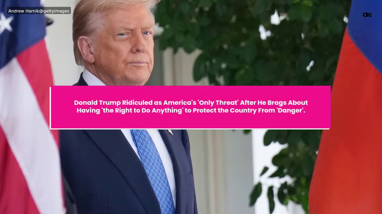 cover for Americans didn’t take lightly to Donald Trump claiming he has the “right to do anything” to protect the country from imposed threats.During his Cabinet meeting, the President discussed his efforts to clean up city streets by o...