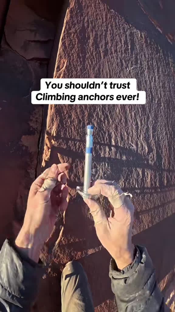 cover for Climbers, never blindly trust bolts! I've seen bolts rip, rust, and rock break around them. Always check before you clip and carry a wrench to tighten if needed! 🧗‍♂️🔧 #ClimbingSafety #CheckYourGear #BoltCheck