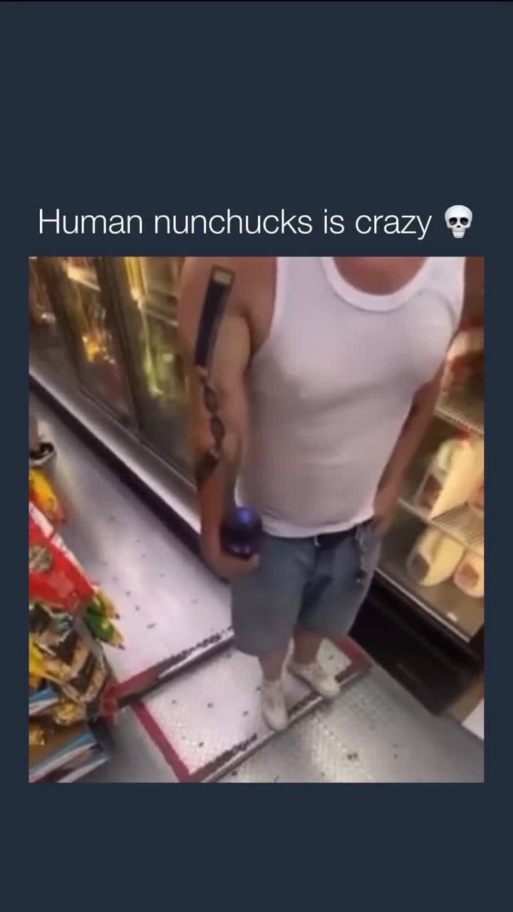 cover for Human nunchucks is crazy 