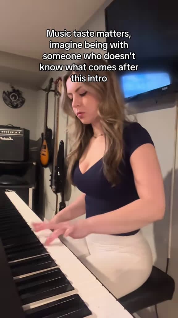 cover for If you don’t recognize this song, you’re missing out 🎹🔥 Can you name it from this piano riff? #pianocover #piano #riff #viral