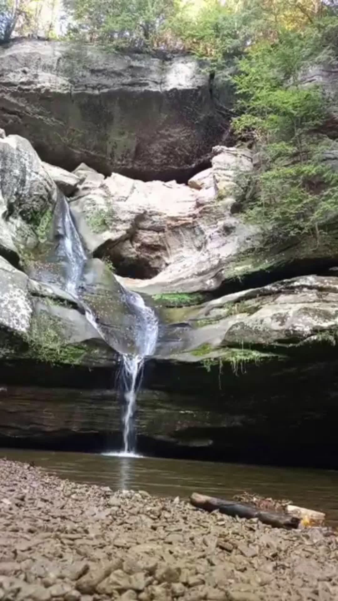 cover for Serene Waterfall , One Minute Grounding Break #travel #vacation #beautiful 