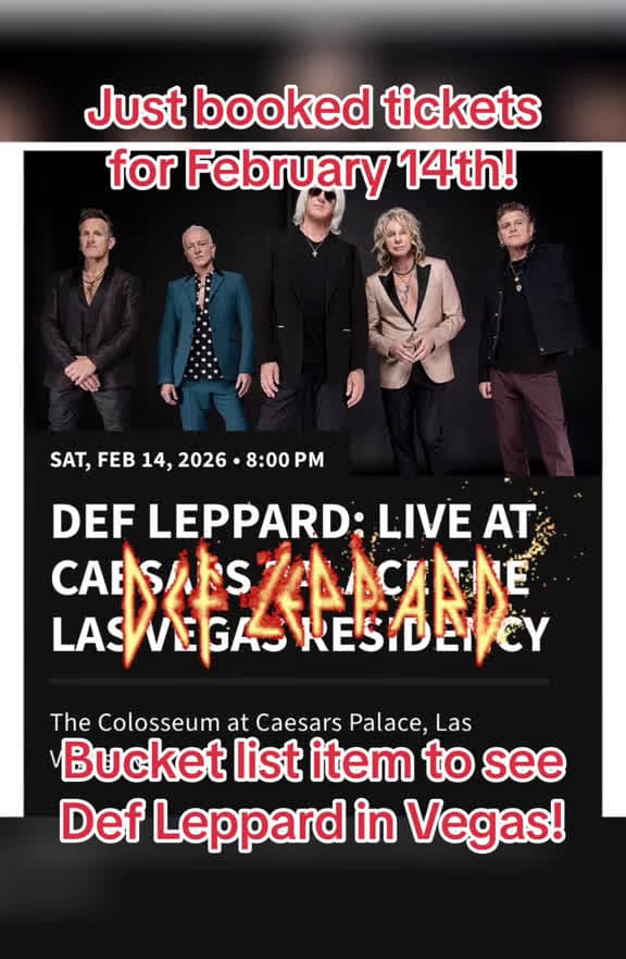 cover for My 13th Def Leppard Show: Vegas Residency Excitement!