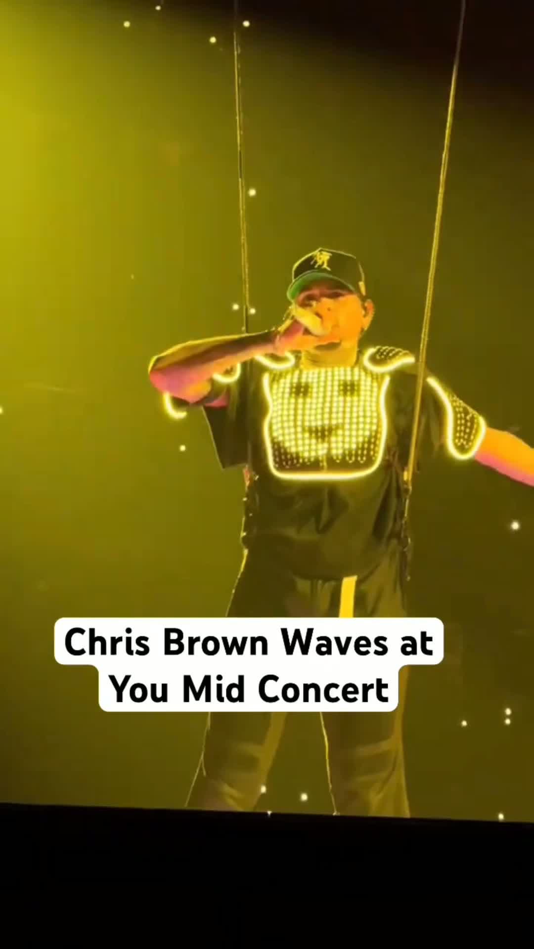 cover for Chris Brown Waves at You Mid Concert