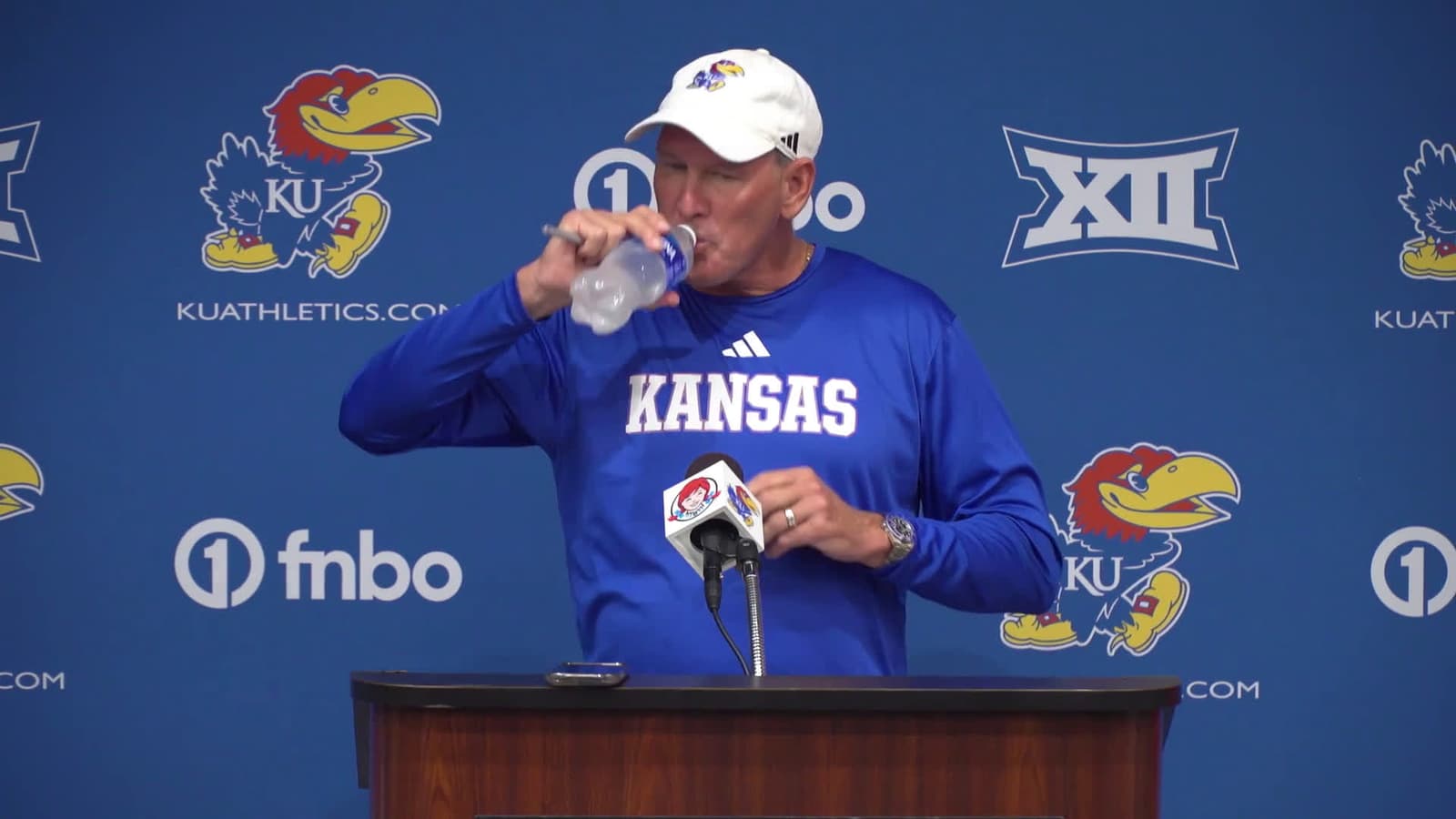 cover for Kansas football coach Lance Leipold previews Jayhawks' season opener against Fresno State