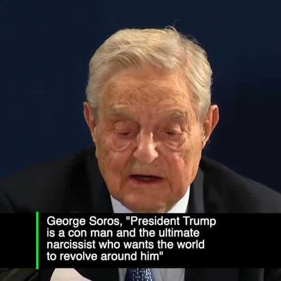 cover for George Soros calls President Trump a 'con man' and 'ultimate narcissist' whose presidency intensified his pathological ego. 🧠 #Trump #GeorgeSoros #Narcissism #Politics