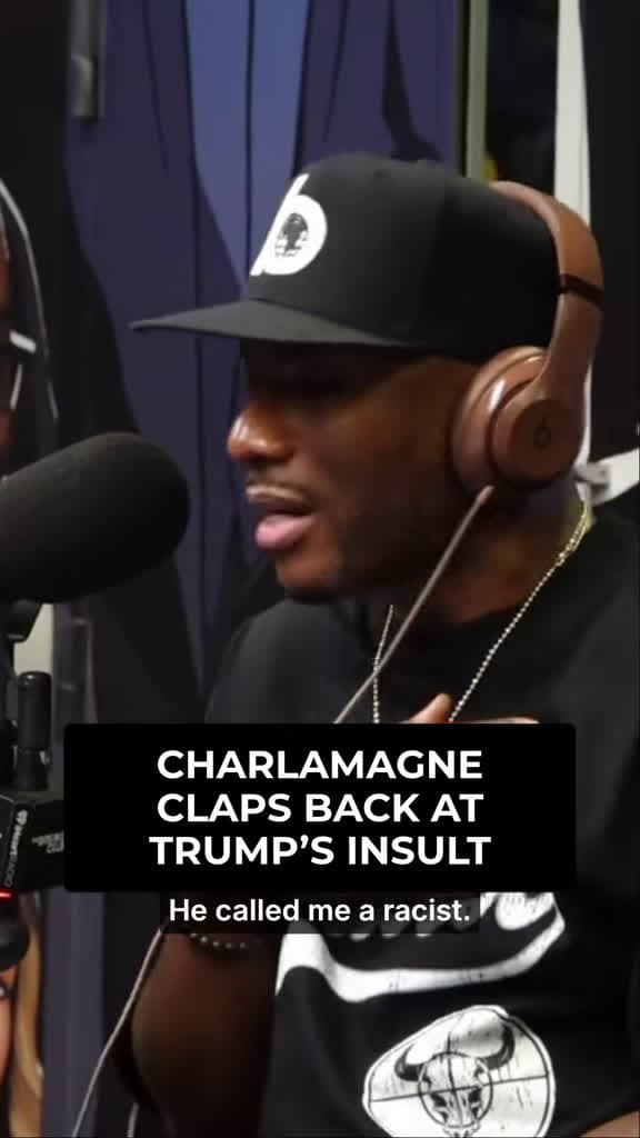 cover for Charlamagne tha God claps back at Trump after being called racist for his honest take on the economy. The drama is unreal! 🔥 #CharlamagneThaGod #Trump #Politics #Accountability
