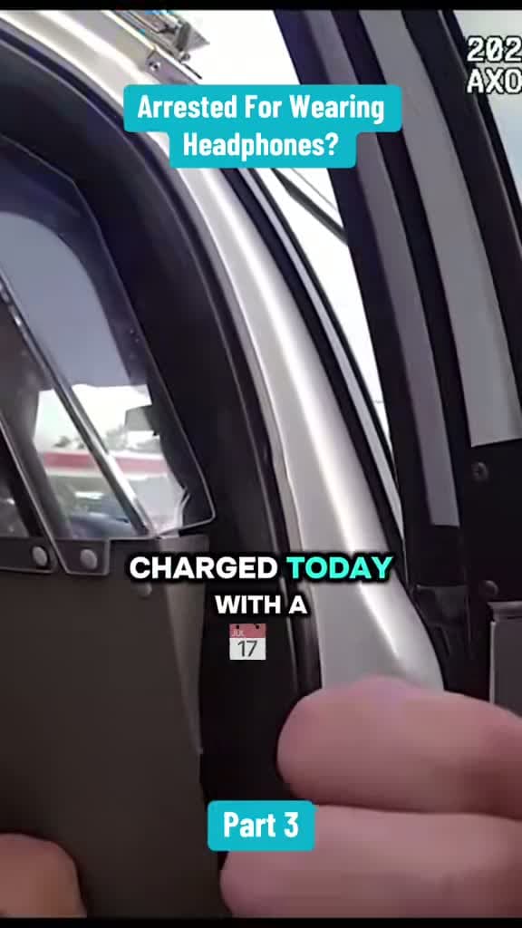cover for Arrested just for wearing headphones? 🚨 #police #viral #fyp #cops