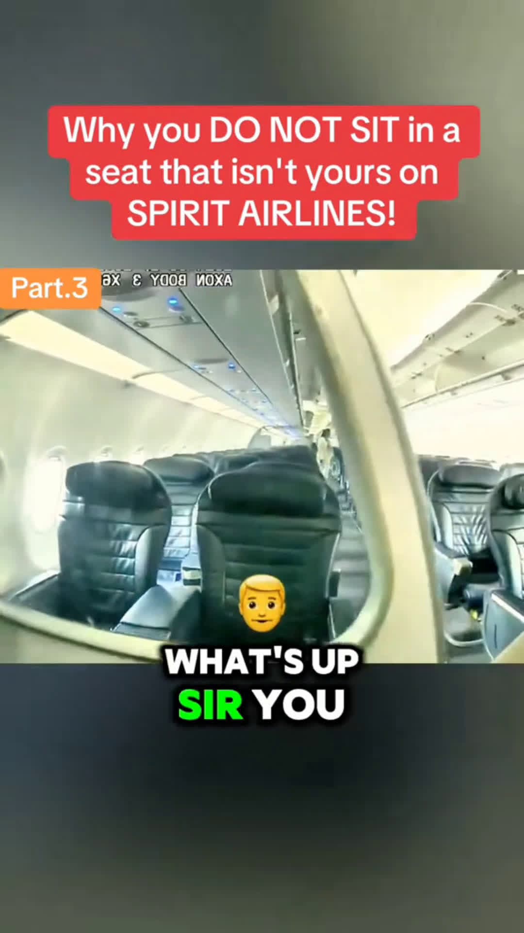 cover for Why you DO NOT SIT in a seat that isnt yours on SPIRIT#scoopz#fyp