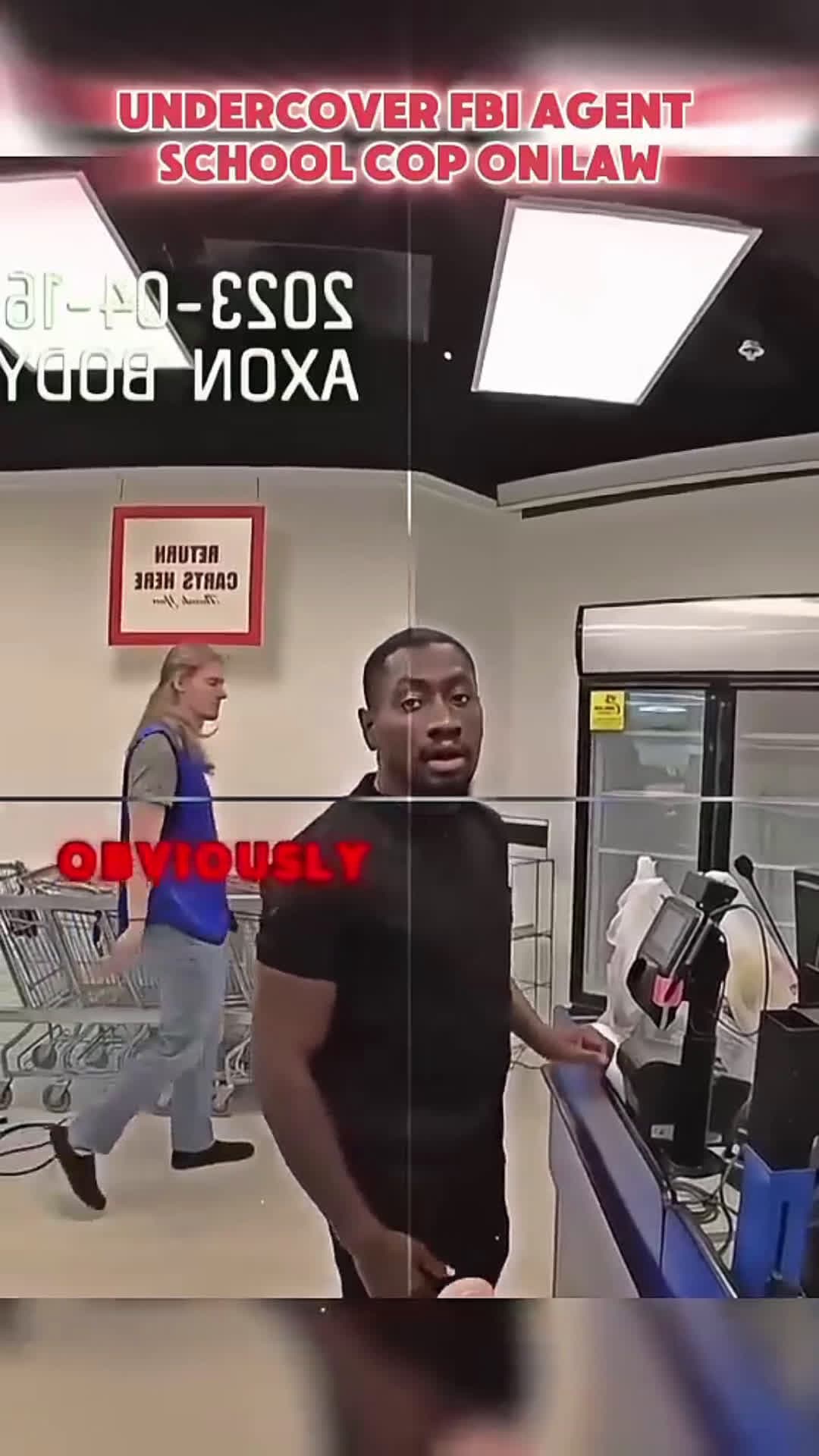 cover for undercover FBI agent school cop on law PT.2 #bodycam 