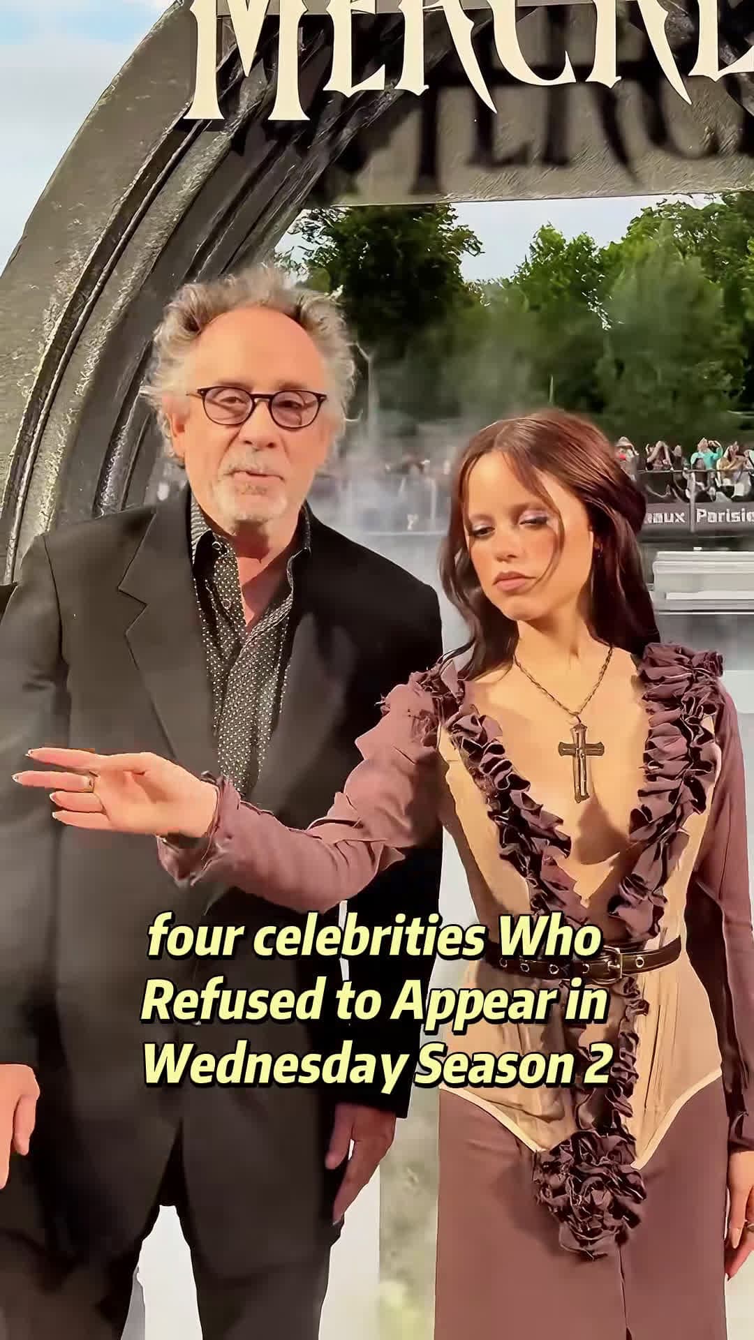 cover for #CaughtOnCamera 4 Celebrities Who Refused to Appear in Wednesday Season 2 #celebrity #celeb #art #cute #movie #influencer #news #makeup #instadaily #star #likeforlikes #celebrityfashion #movies #celebrities #style #music #explore #foryoupage #fyp #viral 