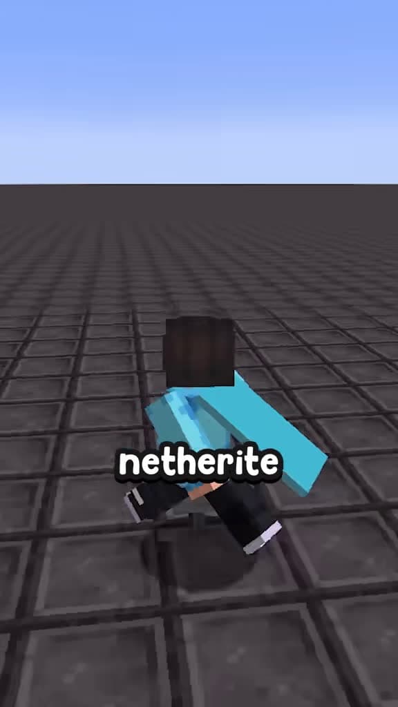 cover for What if your entire Minecraft world was made of NETHERITE?! 🤯 #MinecraftChallenge #minecraftfunny #minecraft