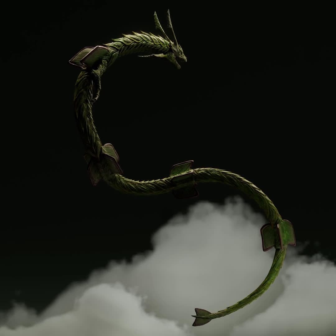 cover for Check out this stunning Rayquaza 3D model! 🌟 #Rayquaza #3DModel #Pokemon #GamingArt