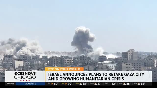 cover for Israel's plans to take over Gaza could displace thousands of Palestinians