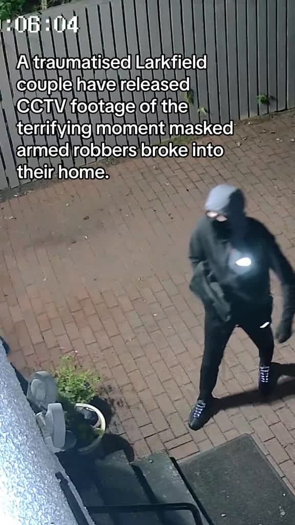 cover for Victims release chilling CCTV of a Larkfield raid in a bid to catch those responsible 😱 #Greenock #Larkfield #Inverclyde #CrimeNews