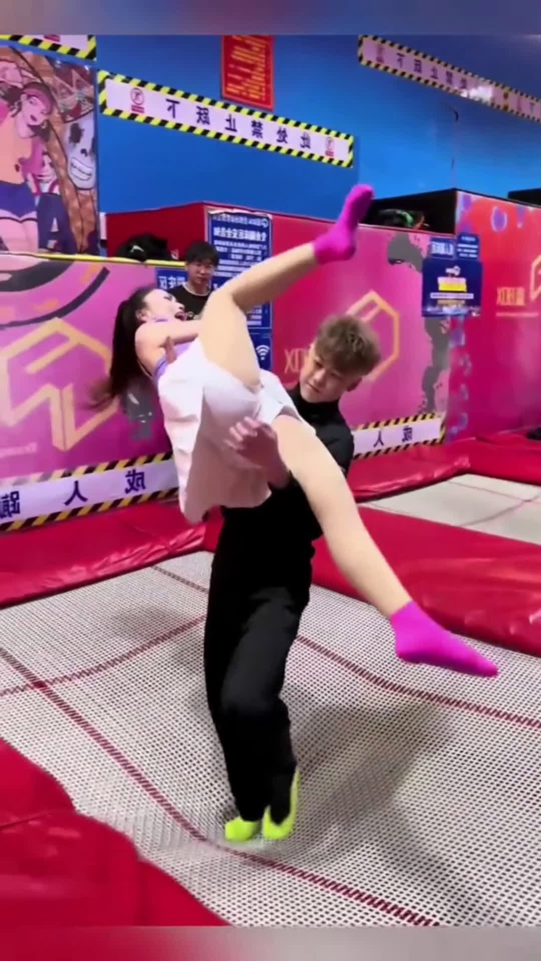 cover for ￼The best fun trampoline  #funny #funnyvideos  #trampoline  #fyp #viralvideo 