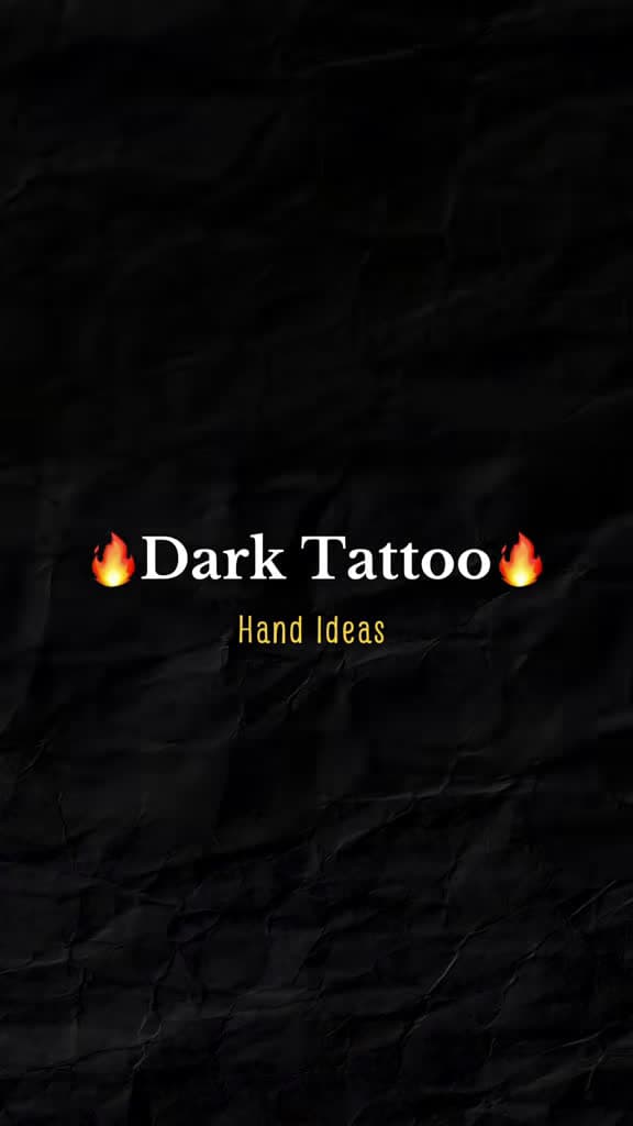 cover for Edgy dark hand tattoo inspiration 🔥 #DarkTattoo #TattooIdeas #HandTattoo