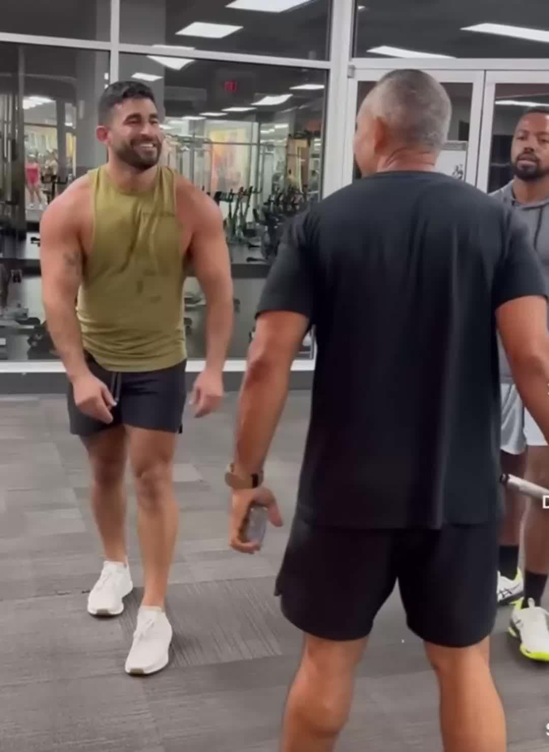 cover for Fight at the gym. Old heads vs younging. Hats off to the young dude. Old head was ready to crash out!!😂😂