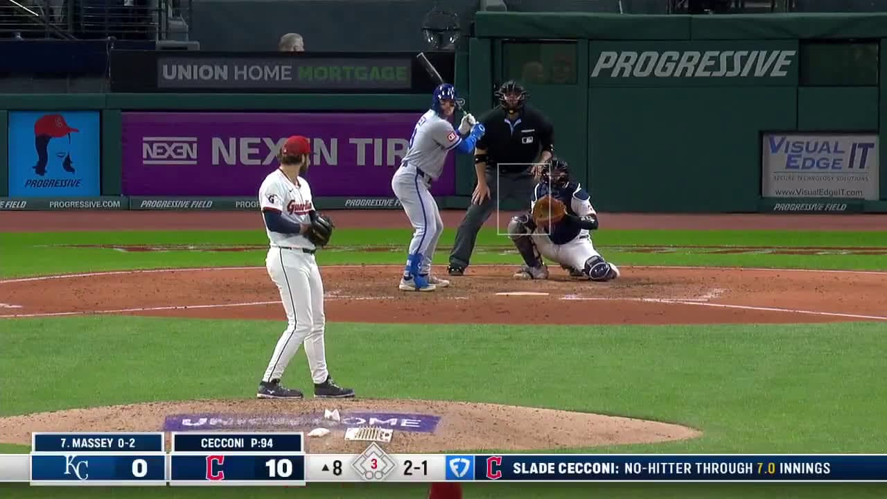 cover for Slade Cecconi’s no-hitter bid ends with a leadoff single in the 8th. Could 2024 be the first season without a no-hitter since 2005? ⚾ #MLB #NoHitter #Baseball
