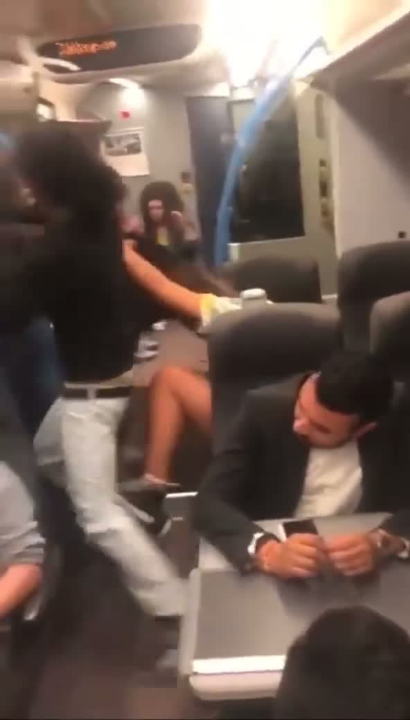 cover for Heated Fight In A Train, Somewhere in Uk