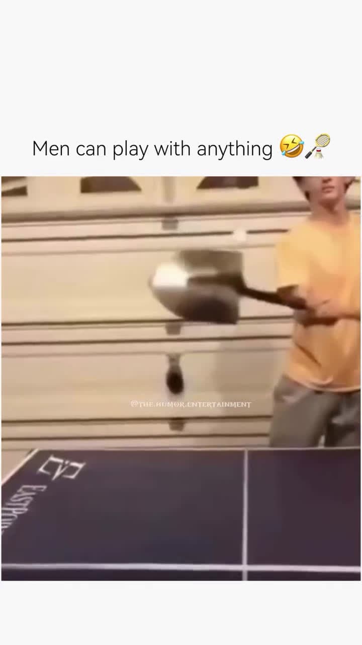 cover for #TooFunnyToScroll Fun Fact about Men Playing- Give a group of grown men a ball, a video game, or even a broken shopping cartand suddenly, its life or death stakes. Their brains switch to alpha monkey mode, where competition =