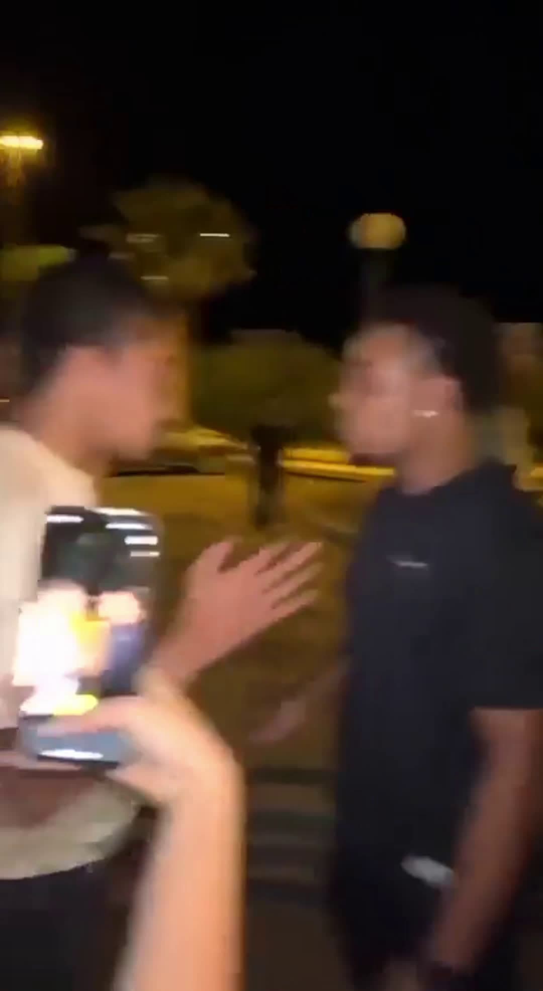 cover for Bro hit him so hard he fell like a family guy character haha #fight #fyp #ko #foryoupage #crazy #funny #world #hood