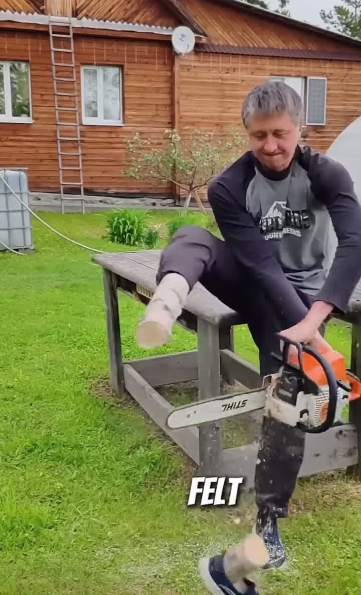 cover for Watch how he crafted his own prosthetic leg after battling bone cancer 💪 #Inspiration #Prosthetics #BoneCancer #DIY #NeverGiveUp