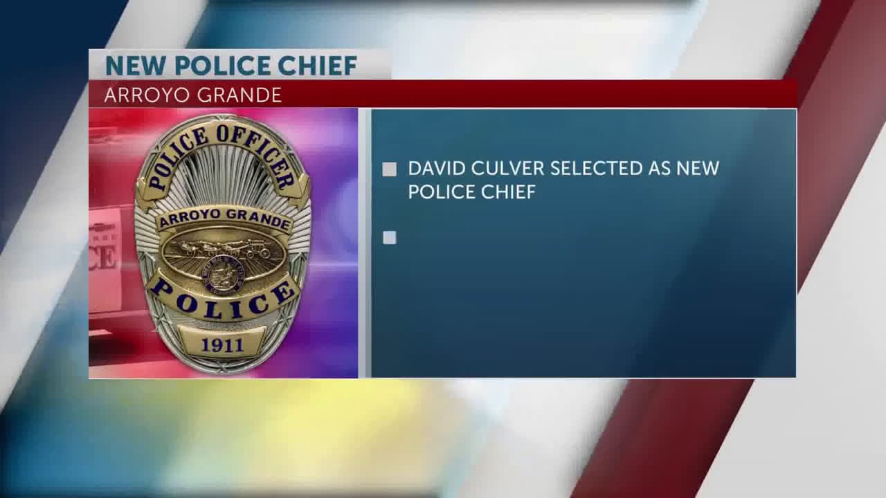cover for Arroyo Grande announces Interim Chief of Police David Culver will serve as the city’s next top cop