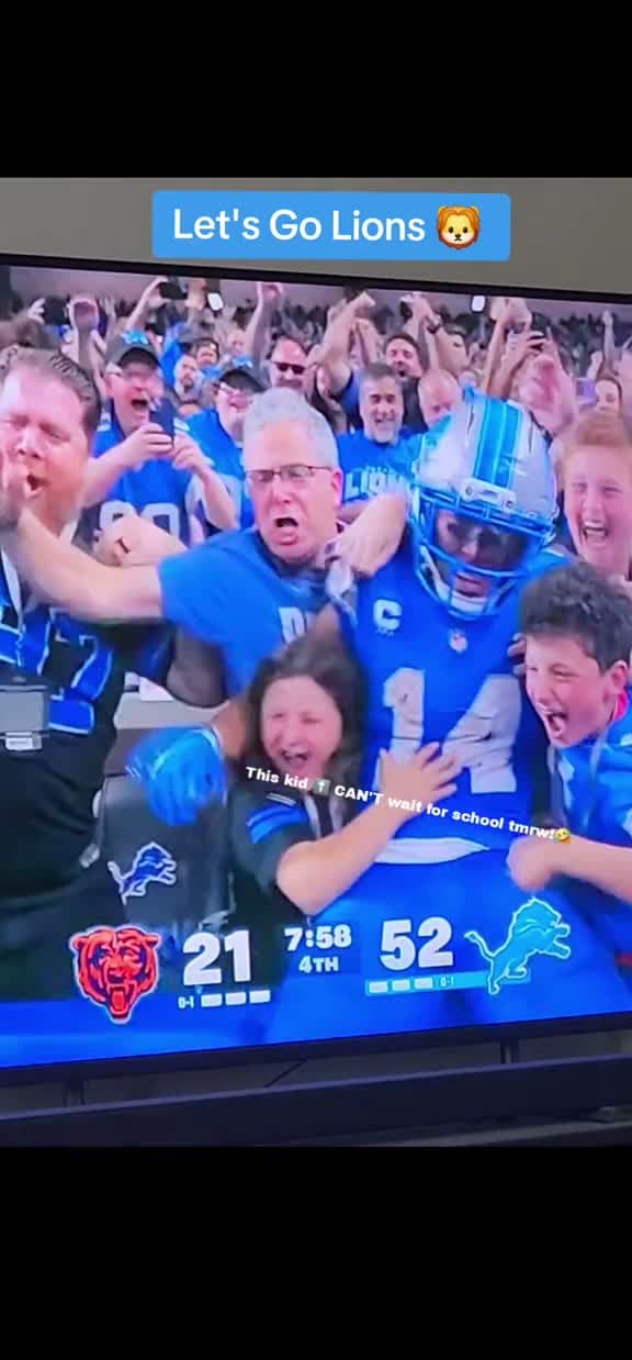 cover for Now that's the Detroit Lions spirit! 🦁🔥 #OnePride #Detroit #Grit #Celebration