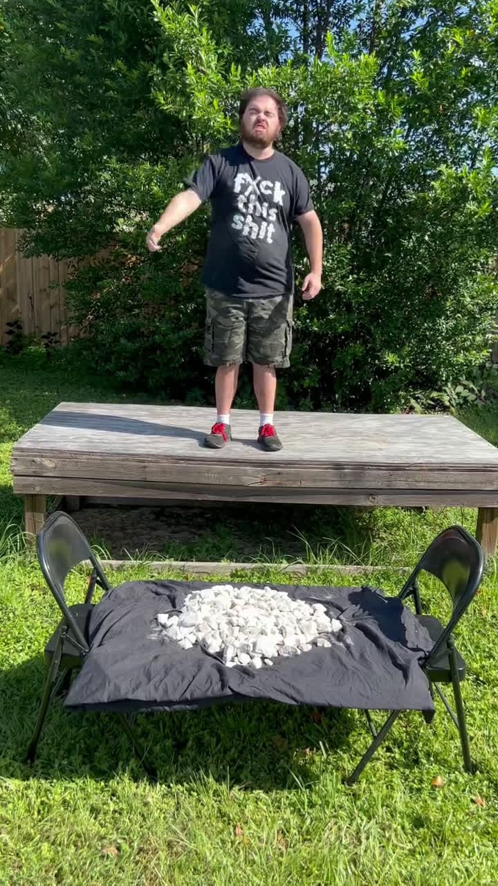 cover for Flying elbow drop onto marble rocks (WWE CM PUNK STYLE) lam a professional stunt man #TooFunnyToScroll #CaughtOnCamera