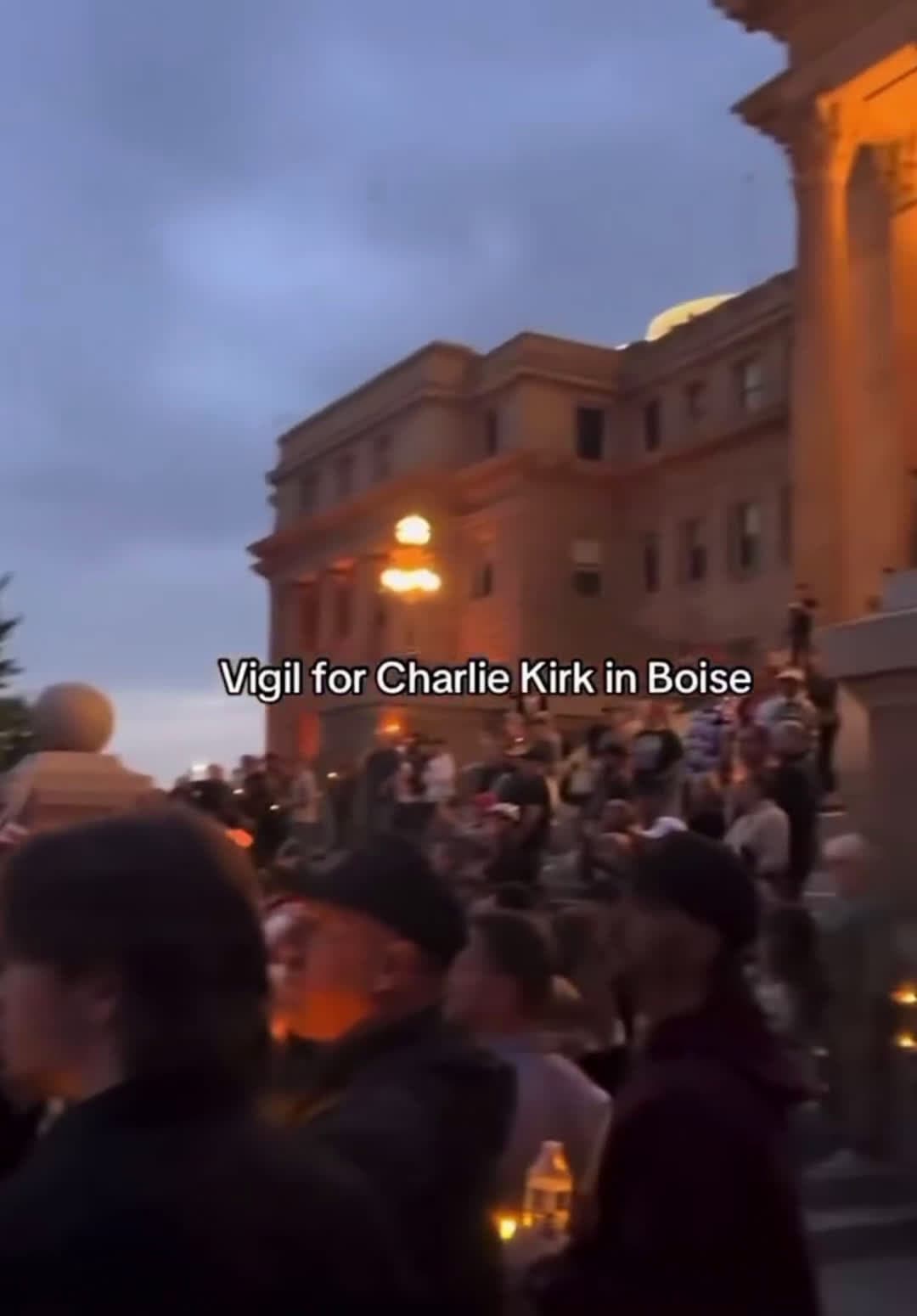 cover for They hosted a Vigil in Boise! To honor the peace maker Charlie Kirk. I hope you are able to see how many people truly cared for you and the speeches you gave. You not only helped one but many. #charliekirk #scoopz  #vigil #fyp 