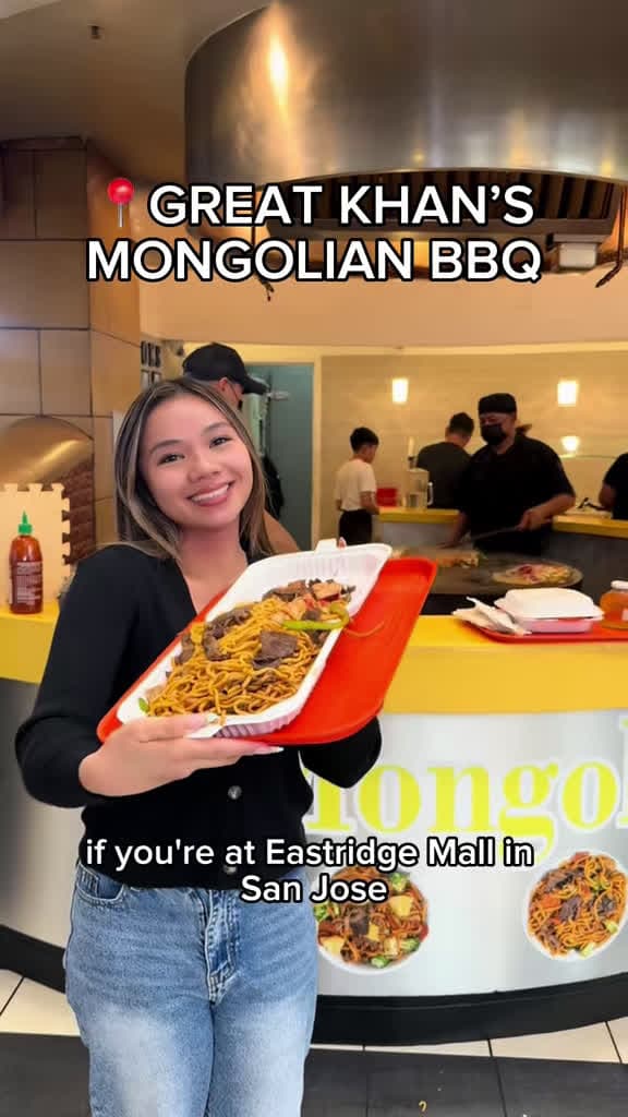 cover for Bay Area staple alert: Great Khan's Mongolian BBQ at Eastridge Mall serves a massive bowl of meat, veggies, noodles and legendary sauce—still hits like when I was a kid! 😋🔥 #BayAreaEats #Foodie #MongolianBBQ #GreatKhans