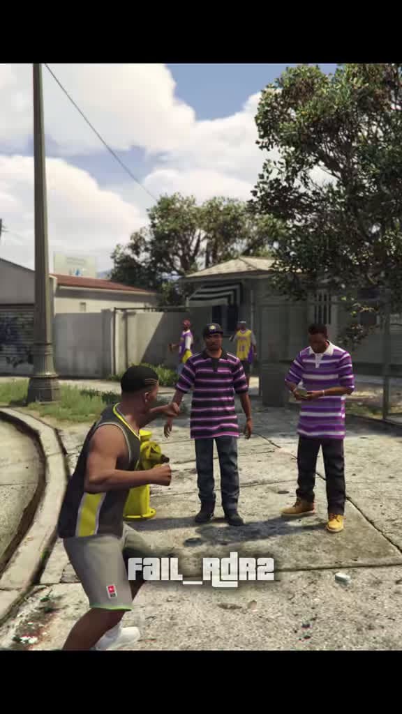 cover for Franklin never saw it coming 😱 #gta5 #fail #gaming